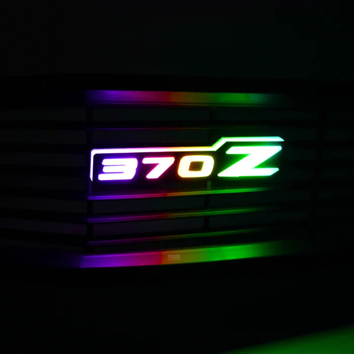 Nissan 370Z LED Emblem Badge - Multicolor RGB Flow Lighting for Custom Car Styling - Perfect for Night Driving & Car Shows