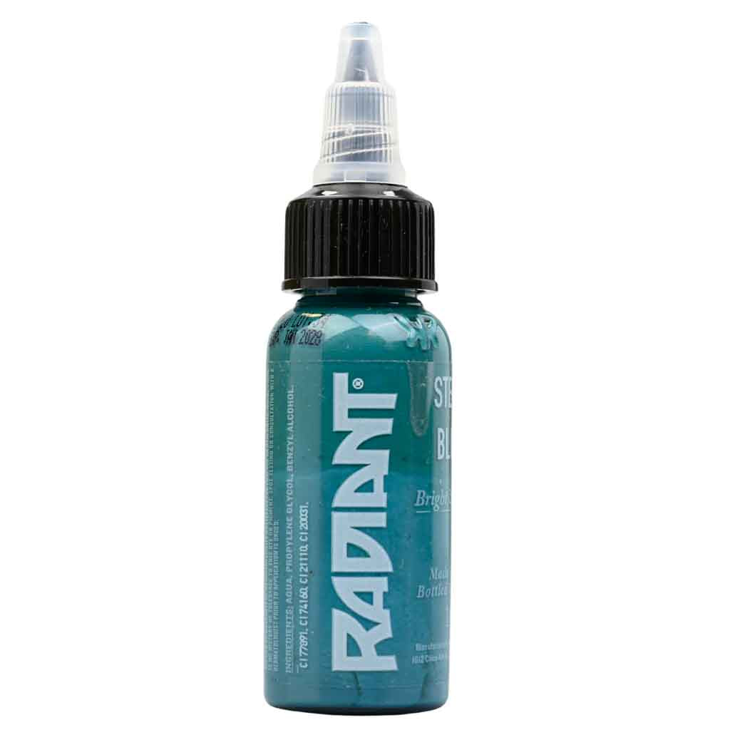 Premium Steel Blue Radiant Ink - 1 oz Bottle for Calligraphy, Art & DIY Projects - Vibrant Waterproof Ink for Pens, Markers & Stamps