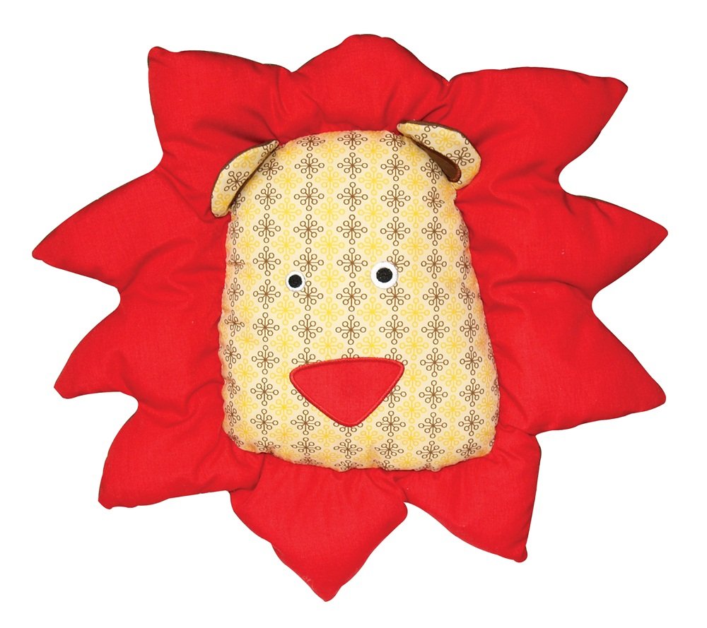 Dogit Luvz Plush Lion Face Dog Toy - Soft & Durable Chew Toy for Small & Medium Dogs - Perfect for Playtime, Training & Cuddling