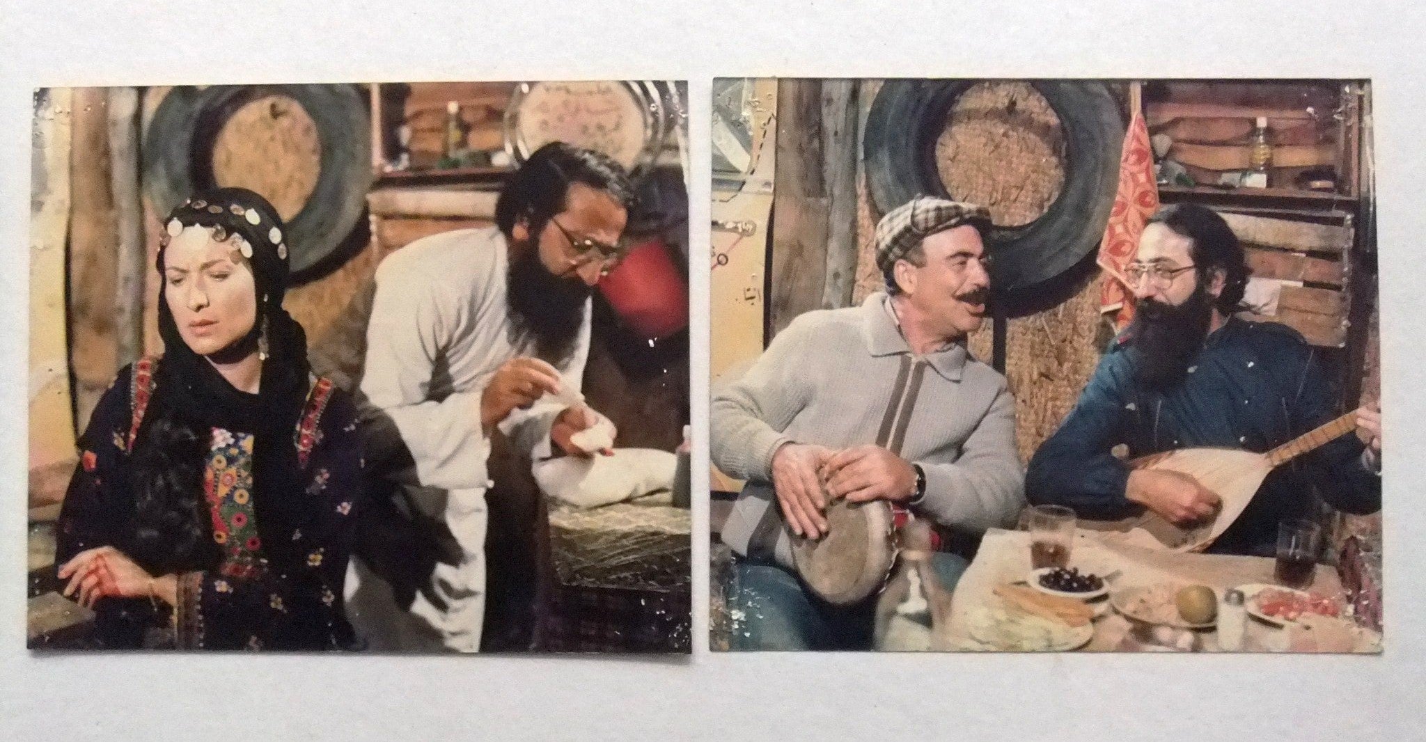 Vintage Syrian Arabic Movie Photo Set of 14 - Classic 1980s Film Border Poster Collection with Draid Lahham - Perfect for Film Memorabilia Collectors & Middle Eastern Cinema Decor