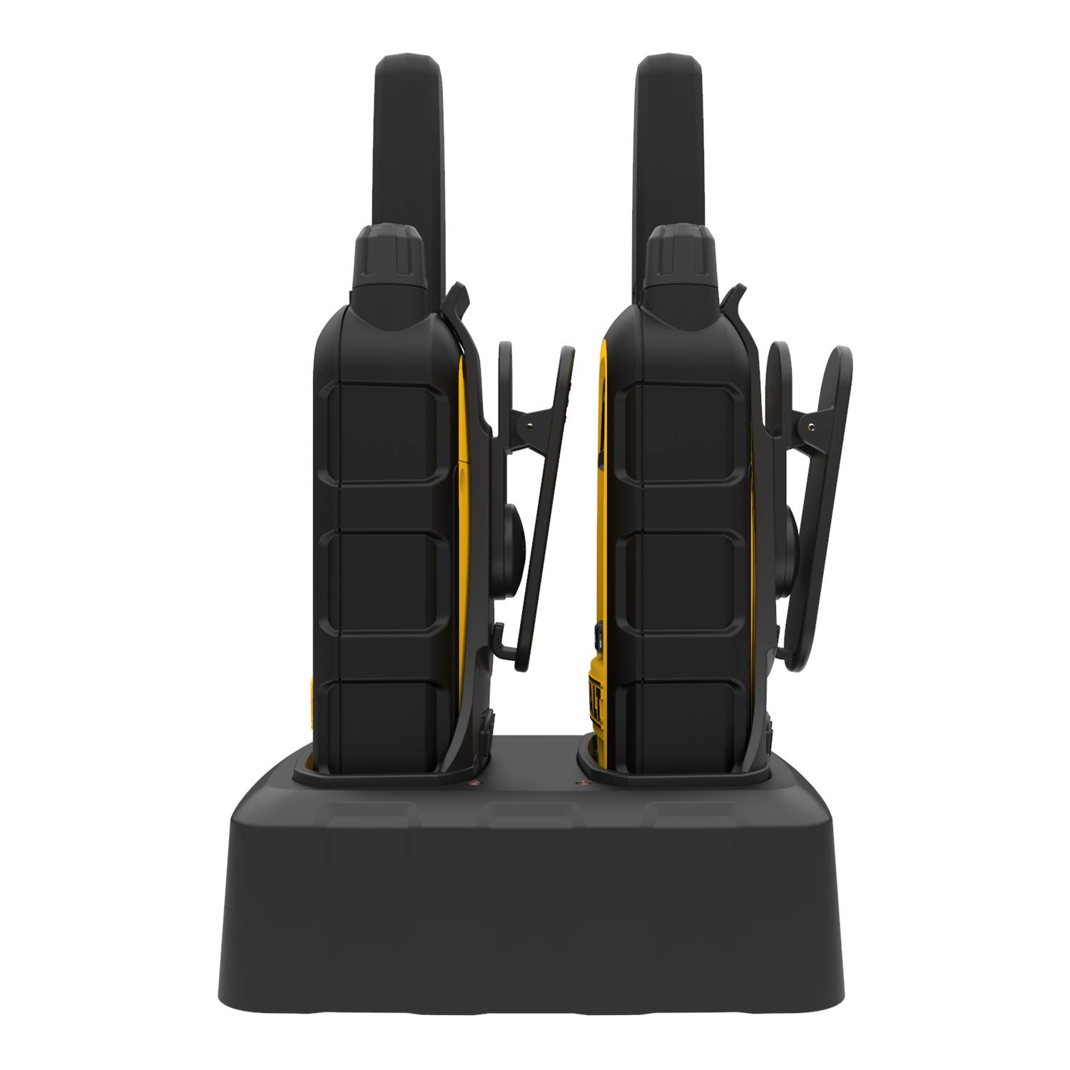 DEWALT DXFRS800 Heavy Duty Walkie Talkies (2 Pack) with Motorola 53724 Remote Speaker Microphone - Long Range Two-Way Radios for Construction, Warehouse & Outdoor Adventures