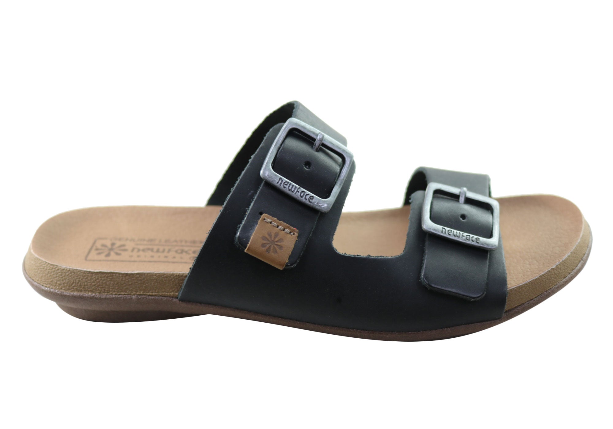 Silvan Women's Comfort Leather Slides Sandals - Soft Brazilian Leather - Perfect for Home, Poolside & Summer Outings