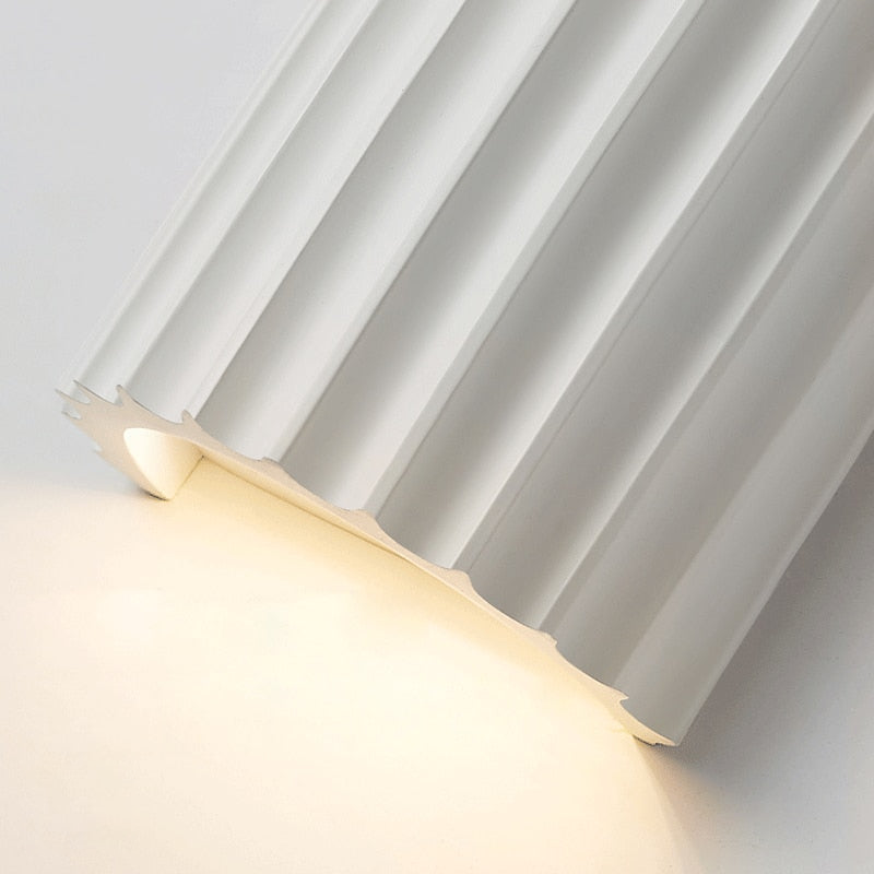 Fisar Modern LED Wall Sconce Light - Energy Efficient Dimmable Wall Lamp for Bedroom, Living Room, Hallway - Warm White 3000K Indoor Lighting Fixture
