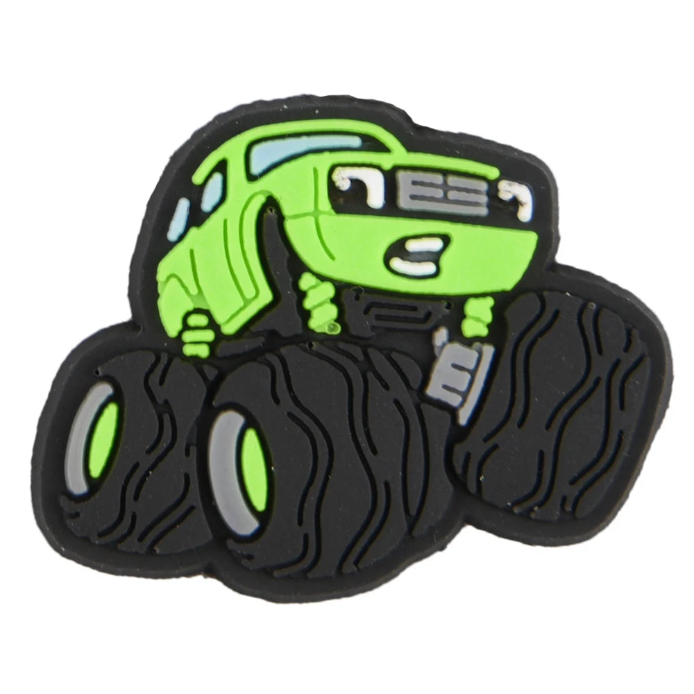 Cool PVC Motorcycle Shoe Charm - Racing Bike Accessories for Men & Women - DIY Shoe Pins & Wristband Decor - Perfect for Bikers, Gifts & Motorcycle Enthusiasts