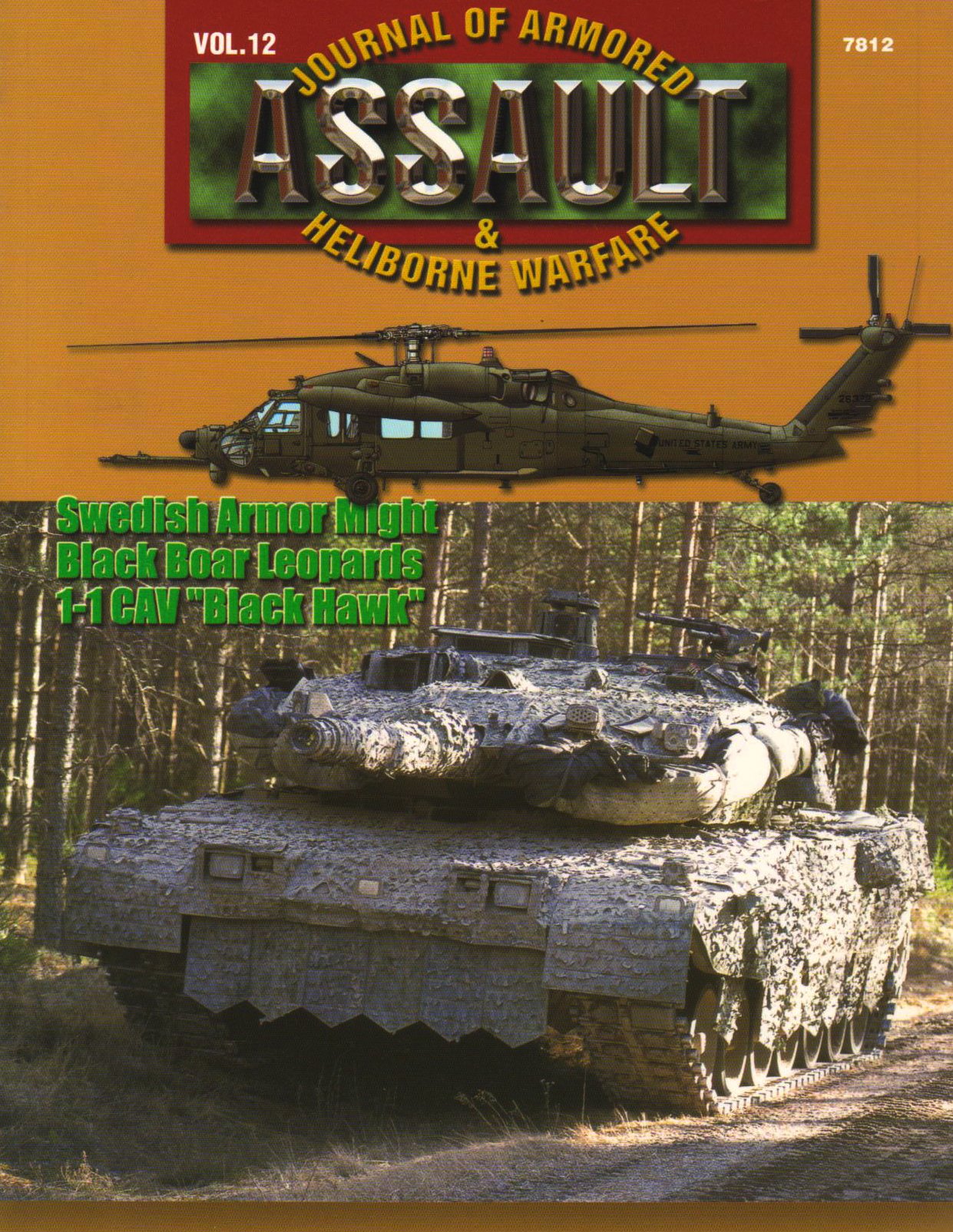 7812: Assault Journal of Armored and Helicopter Warfare - Military History Book for War Strategy Enthusiasts & Collectors