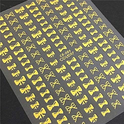 3D Nail Stickers with Back Glue - Black Nail Art Decals for DIY Nail Decoration | Perfect for Salon, Home Manicures & Party Nail Accessories