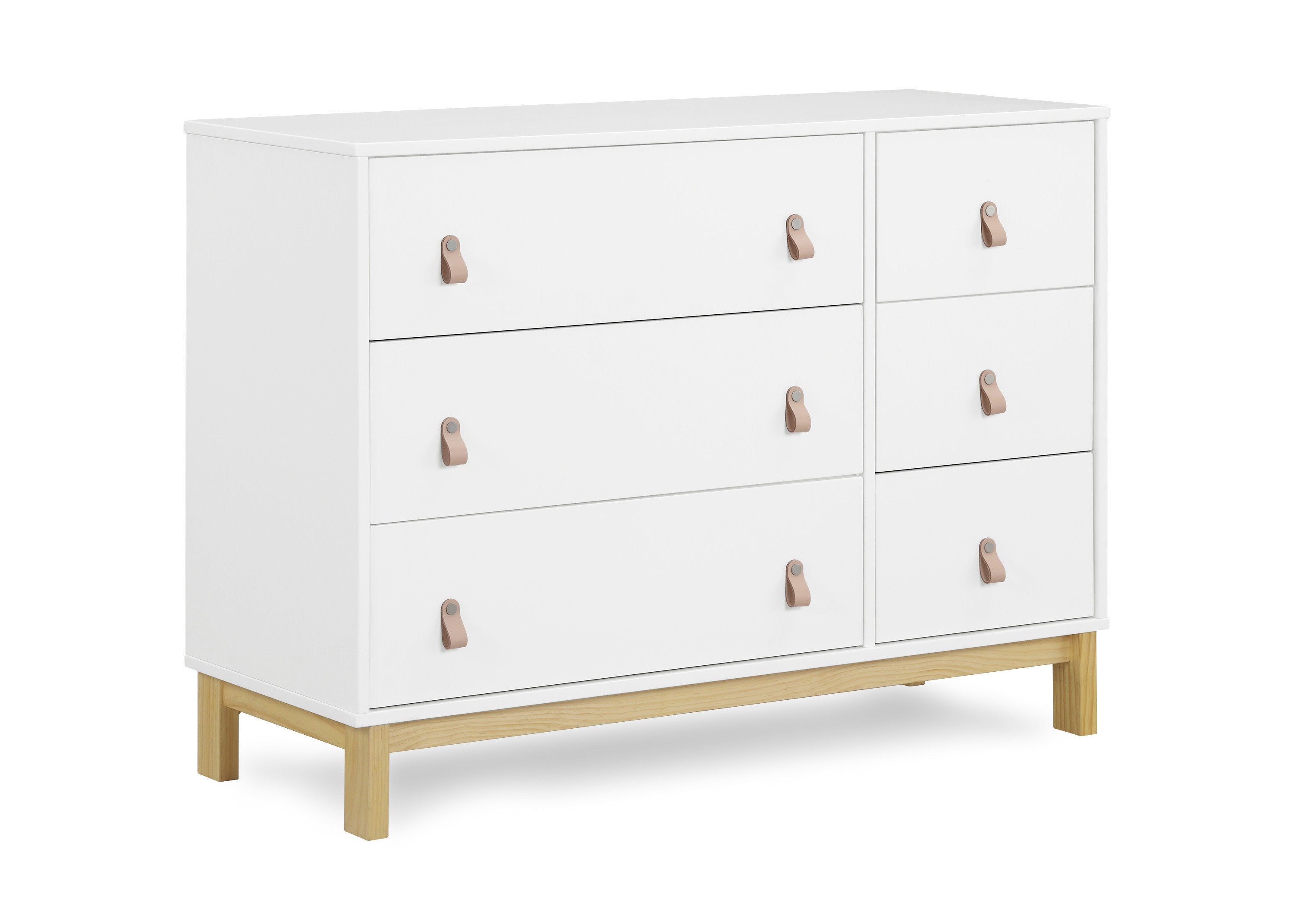 BabyGap Legacy 6-Drawer Dresser with Leather Pulls & Interlocking Drawers - Nursery Storage Solution for Baby Clothes, Blankets & Essentials