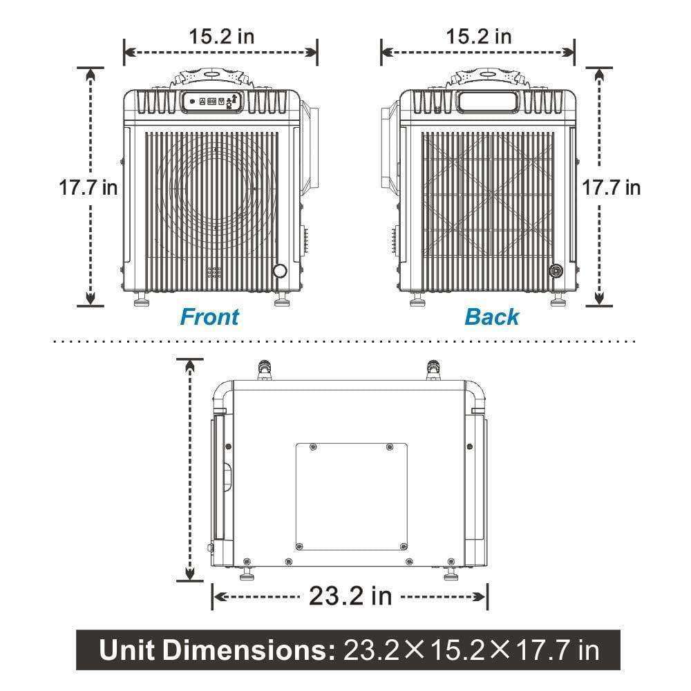 AlorAir HD90 Sentinel 90 Pints Commercial Dehumidifier for Basement & Crawl Space - HGV Defrost, Remote Monitoring | Ideal for Water Damage Restoration, Mold Prevention & Home Storage Areas