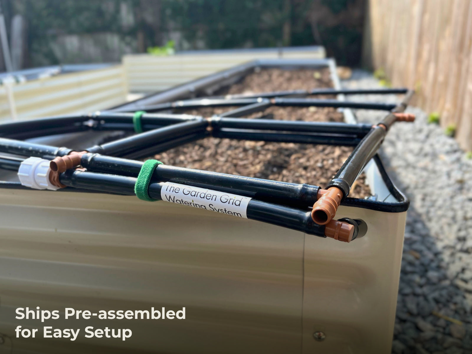 1x8 Garden Grid™ Watering System - Drip Irrigation Kit for Raised Beds & Vegetable Gardens | Efficient Plant Watering Solution for Home Gardeners | Perfect for DIY Gardening & Sustainable Landscaping