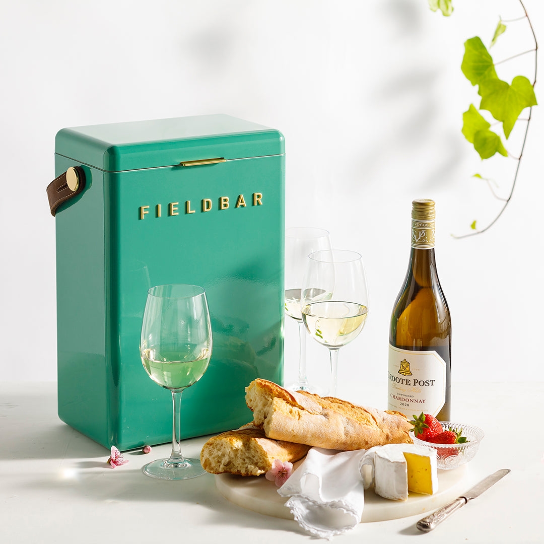 Fieldbar Drinks Box 10L Insulated Cooler - Parisian Green | Portable Beverage Cooler for Camping, Picnics & Outdoor Parties