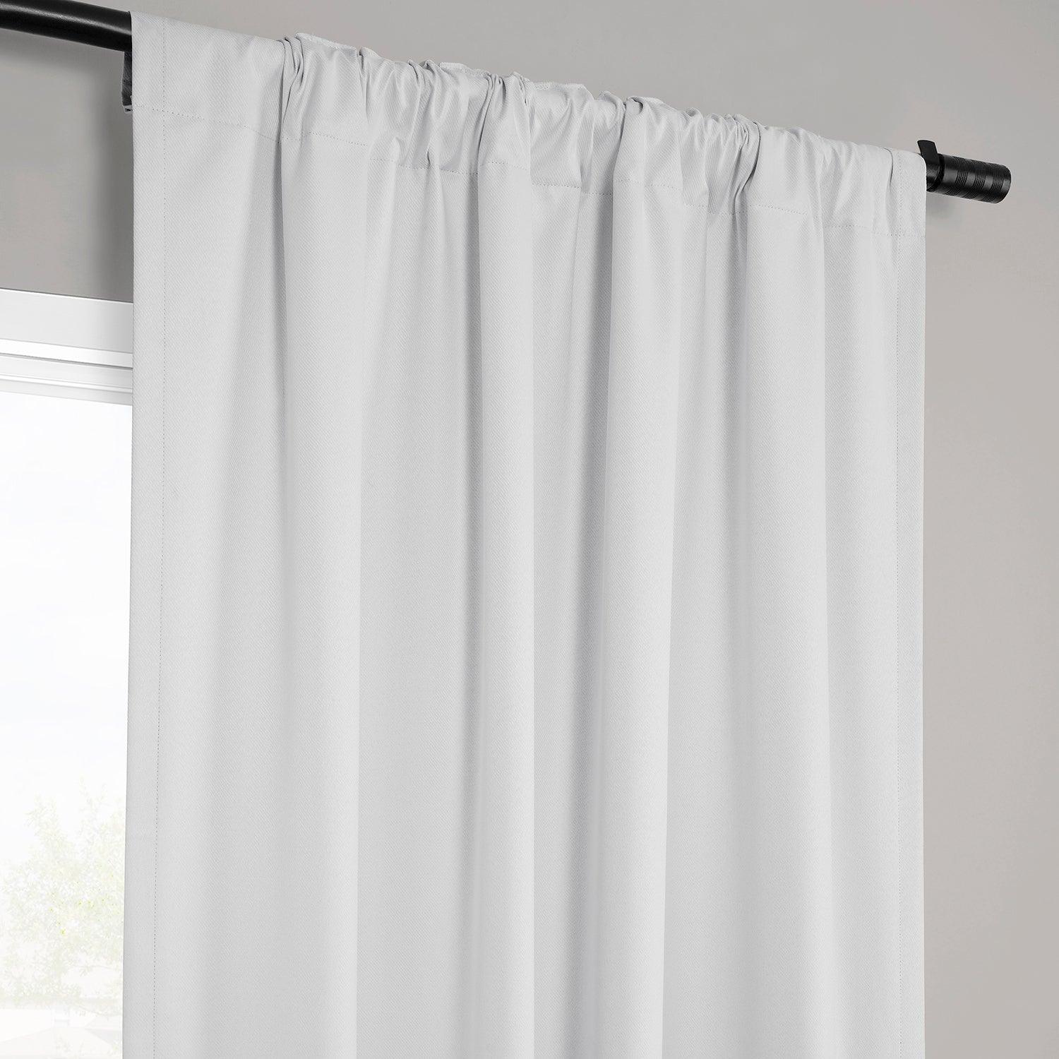 Off White Vienna Basic Linen Blackout Curtains - 2 Panels Set for Bedroom & Living Room - Light Blocking Thermal Insulated Window Drapes for Home Decor