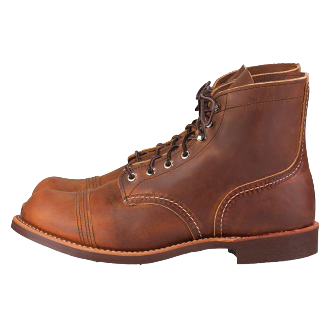 Red Wing Iron Ranger 8085 Copper Rough & Tough Leather Boots - Durable Work & Casual Boots for Men | Perfect for Outdoor Work, Hiking & Everyday Wear