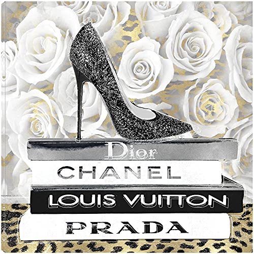 High Heel with White Flowers