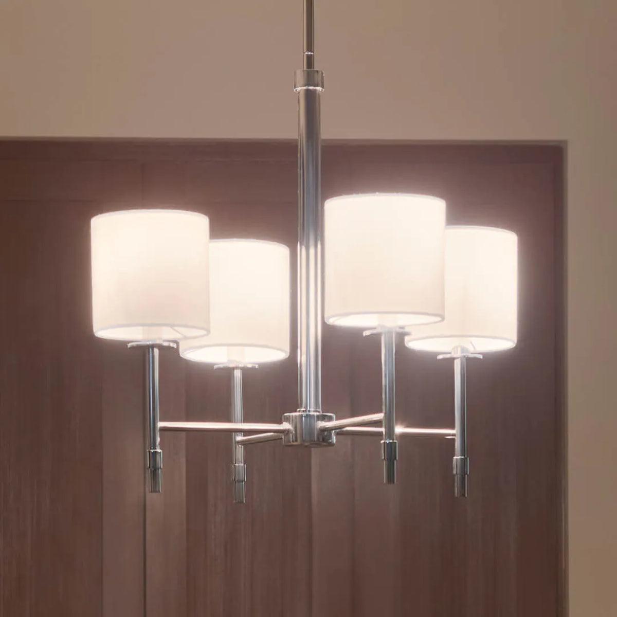 Elegant 1 Tier Crystal Chandelier - Modern Ceiling Light Fixture for Dining Room, Bedroom & Living Room Decor | Perfect for Home Lighting Upgrade