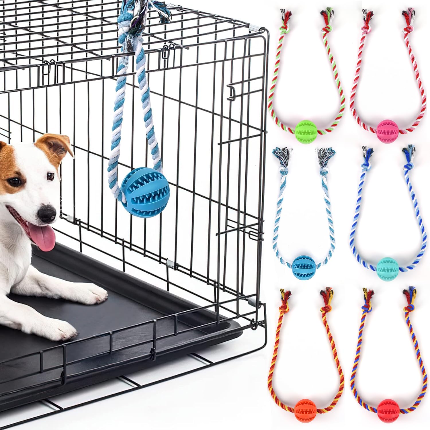 Interactive Dog Toys for Puppies - Stress & Anxiety Relief, Peanut Butter Treat Dispenser for Crate Training | Perfect for Indoor Play, Separation Anxiety & Mental Stimulation