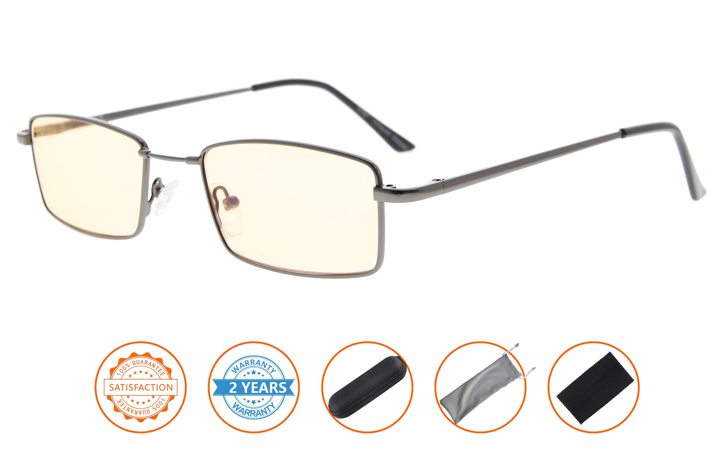 Blue Light Blocking Reading Glasses for Women & Men - Anti Eye Strain Computer Glasses with Bendable Bridge - Perfect for Office Work, Gaming & Screen Time