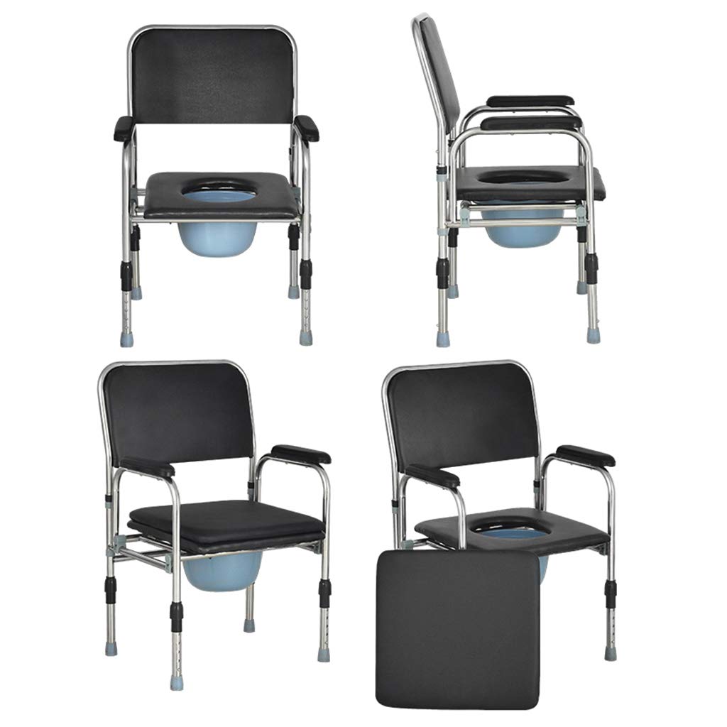 **Lightweight Adjustable Height Folding Bedside Commode for Adults – Padded Seat, Safety Frame Rails, Max 150kg Capacity – Ideal for Elderly, Disabled & Post-Surgery Home Care**    (优化说明：符合SEO规范，突出关键词，增加使用场景，简洁清晰)