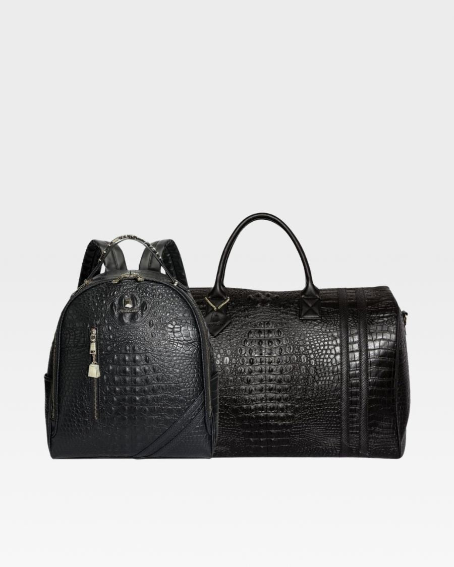 Apollo 2 BFF Travel Set - Premium Black Luggage & Carry-On Bag for Women | Perfect for Weekend Getaways, Business Trips & Airplane Travel