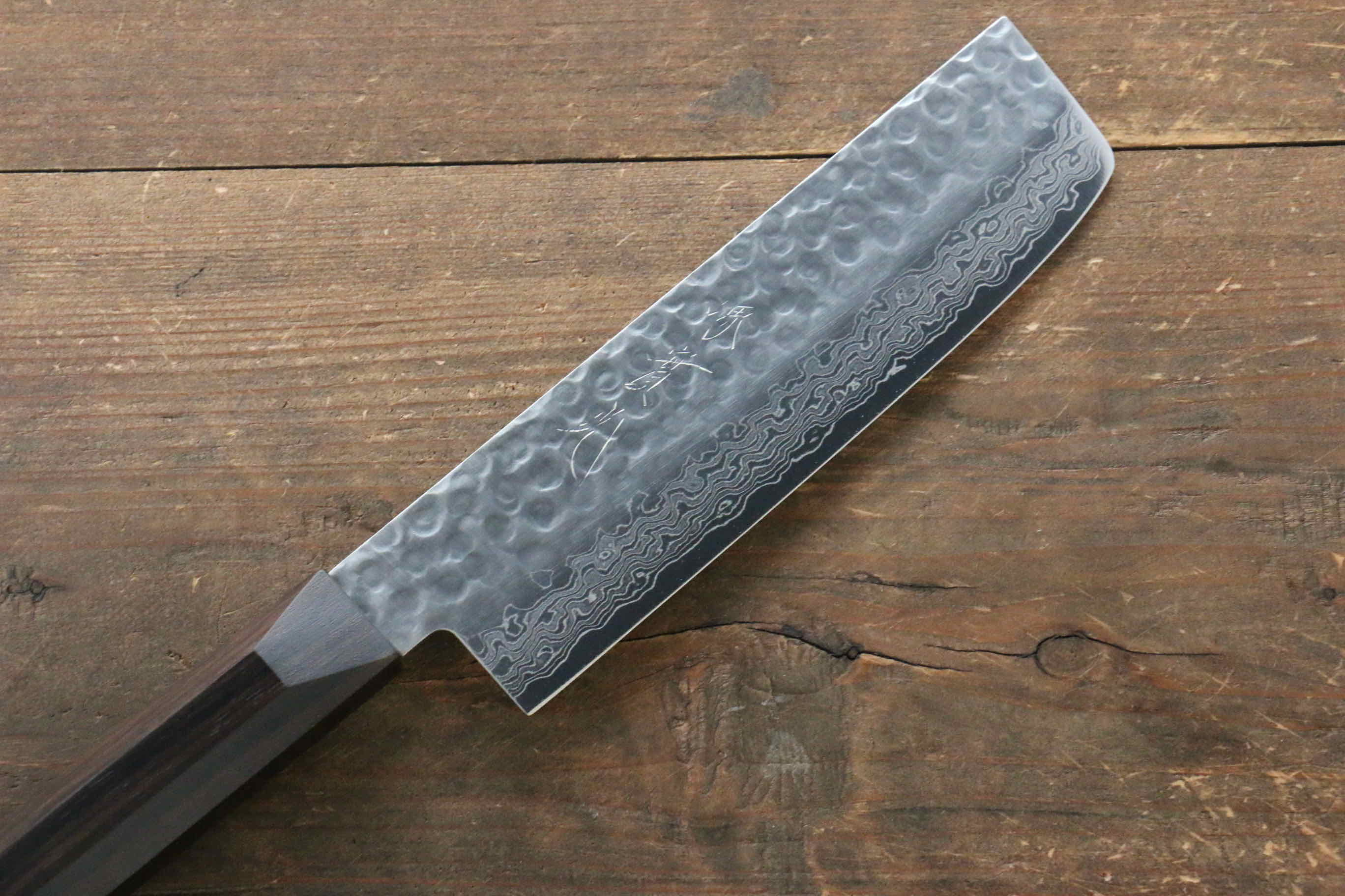 Premium Jikko VG10 17-Layer Damascus Steel Usuba Knife 160mm with Ebony Wood Handle - Professional Japanese Kitchen Knife for Sushi, Vegetables & Precision Cutting