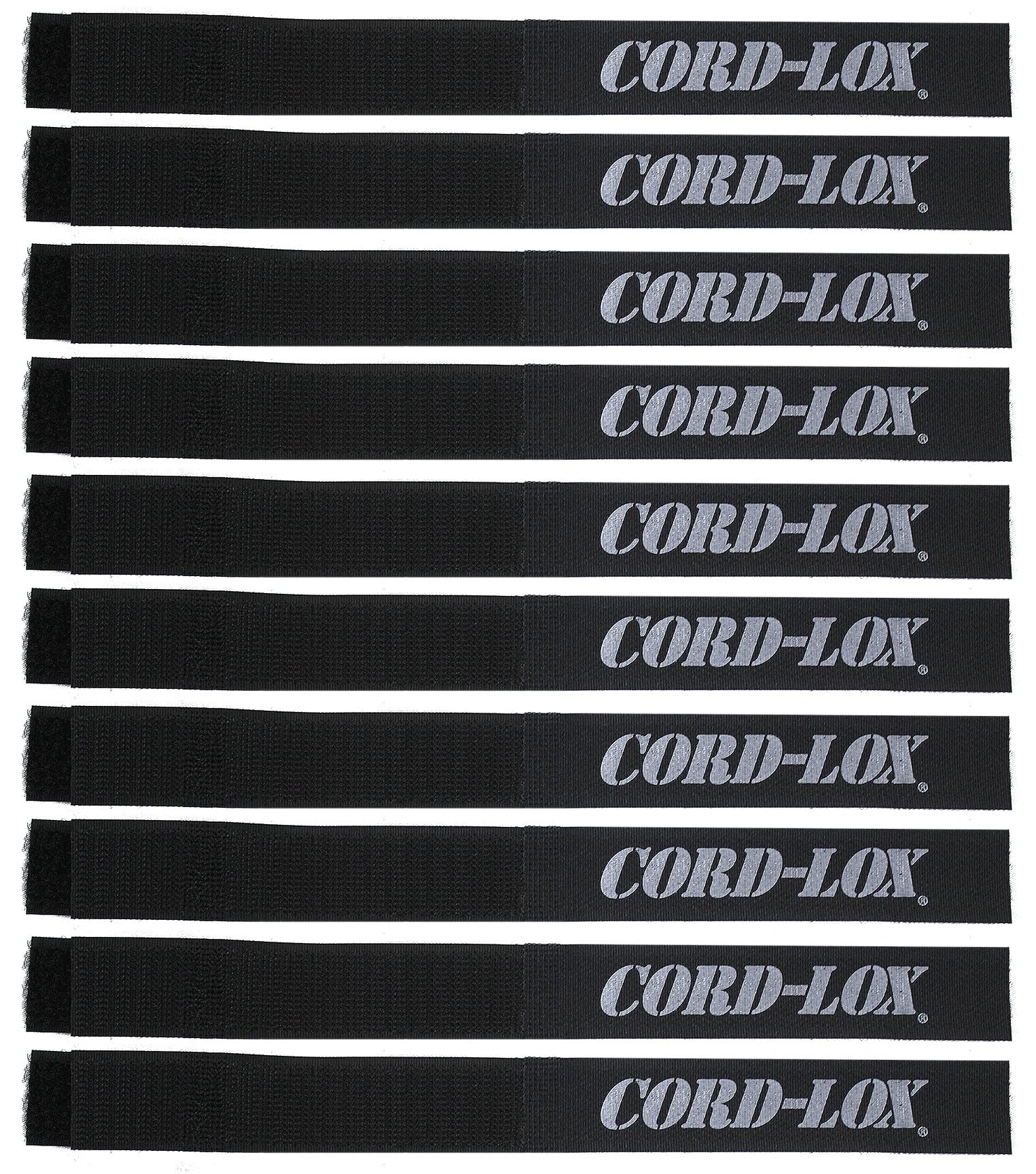 Premium Y-Series Cable Ties - Heavy Duty Reusable Cord Organizers for Electrical Wires, Studio & Stage Equipment, Home Office, DIY Projects - Open End Design for Easy Attachment - Made in USA (Black, 6 x 3/4 Inch, 10-Pack) - Perfect for Cable Management, AV Setups, Computer Wires & Home Theater Systems