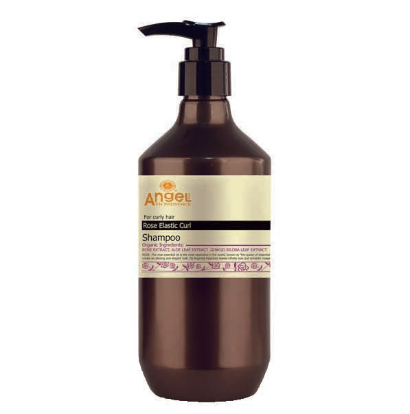 Angel En Provence Rose Elastic Curl Shampoo 400ml - Sulfate Free & Hydrating for Curly Hair - Perfect for Daily Hair Care & Salon-Quality Results at Home