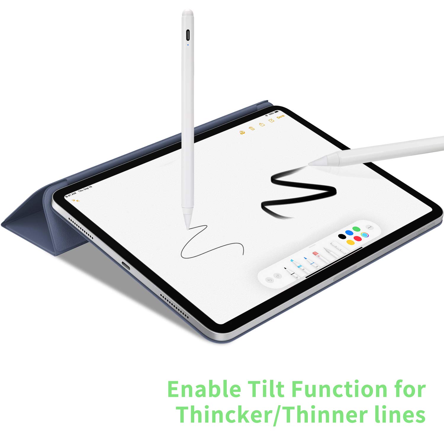 10th Gen iPad Pencil - Fast Charging Stylus with Palm Rejection for iPad 8th/9th/10th/A16 (2018-2025) - Perfect for Drawing & Note-Taking