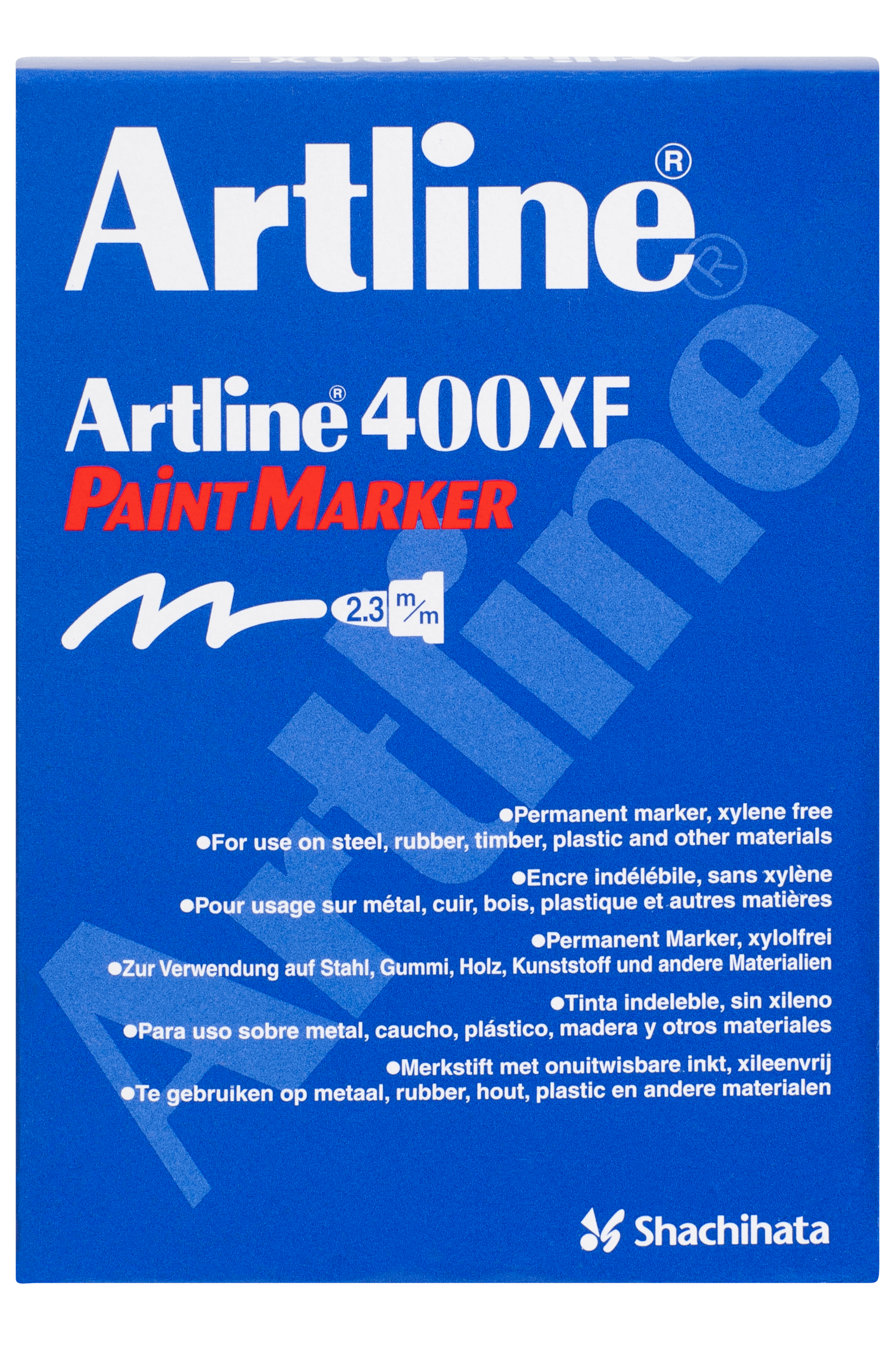 Artline 400 White Paint Marker - 2.3mm Bullet Tip - Pack of 12 - Permanent Opaque Ink for DIY Crafts, Signage & Industrial Labeling