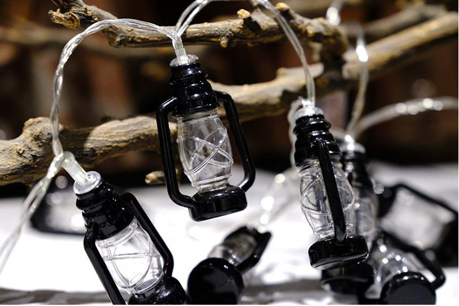 20 LEDs 2M/6.6ft Mini Retro Kerosene Lantern LED String Lights - Battery Powered Fairy Lights for Christmas Decorations, Home, Room, Party & Outdoor Use (Warm White) | Perfect for Bedroom, Garden, Wedding & Holiday Decor