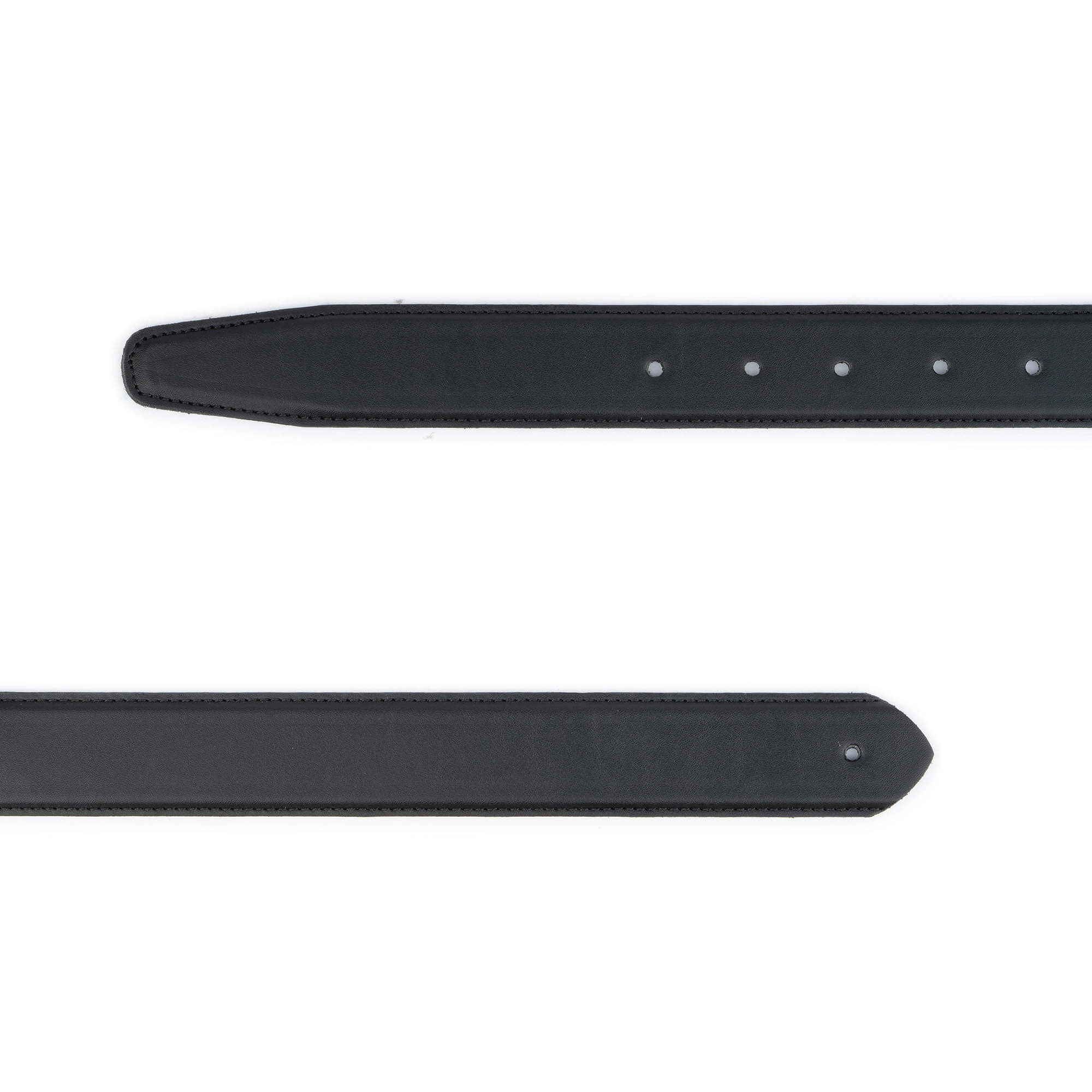 Men's Black Leather Belt with Buckle & Holes - Adjustable Strap for Ferragamo Style | Perfect for Office, Casual & Formal Wear