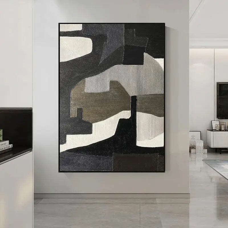 Abstract Tranquility Art Painting #WS003 - Modern Wall Decor for Living Room, Bedroom & Office - Calming Canvas Artwork for Home Interior Design