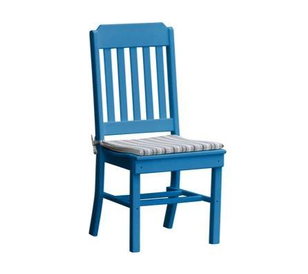 A & L Furniture Traditional Dining Chair - Solid Wood Upholstered Seat - Elegant Home Dining Room Furniture for Kitchen, Living Room & Office
