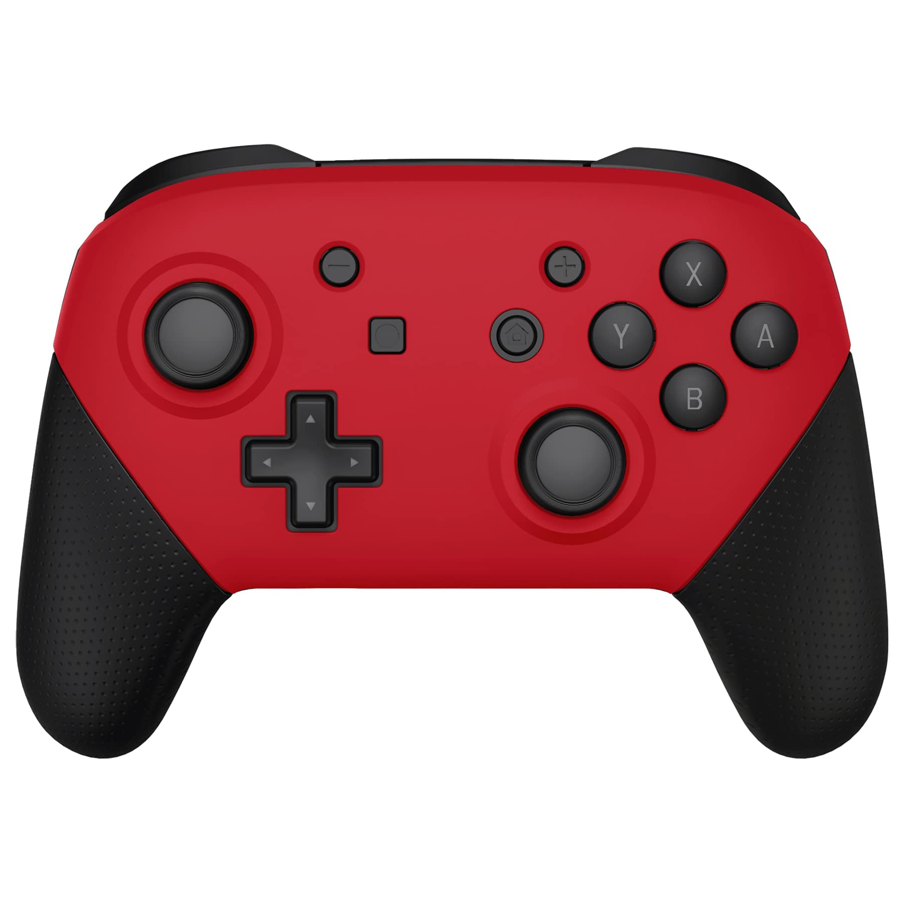 eXtremeRate Passion Red Faceplate & Backplate for Nintendo Switch Pro Controller - Soft Touch DIY Replacement Shell Case (Controller Not Included) | Perfect for Custom Gaming Setup & Controller Protection