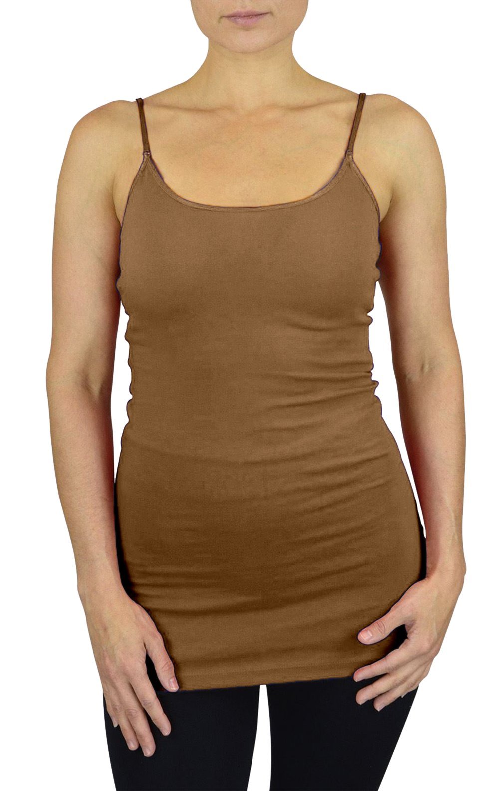 Belle Donne Women's Adjustable Spaghetti Strap Camisole Tops - Plus Size Tank Tops for Casual Wear, Layering & Summer Outfits
