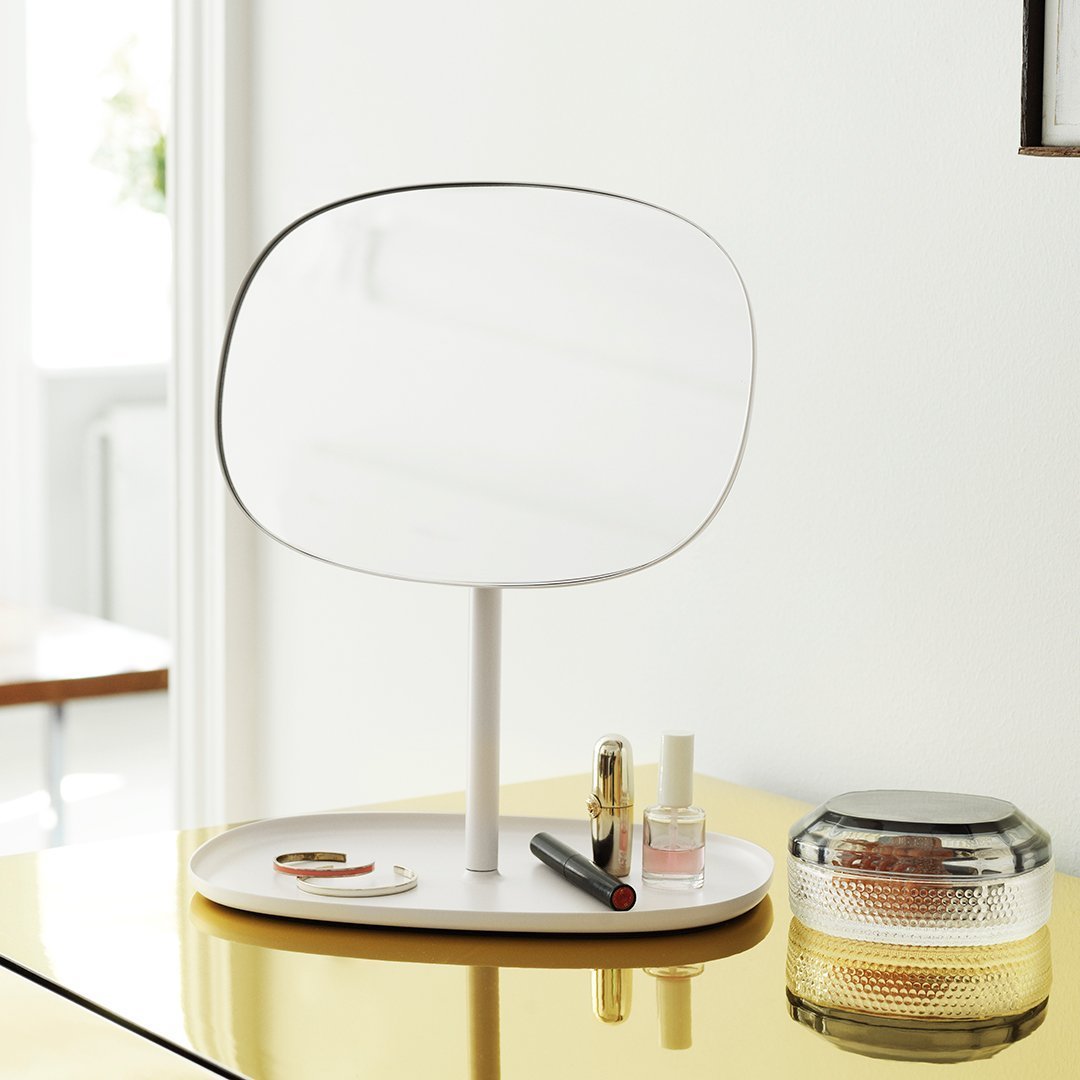 2 Pack Flip Mirror - 360° Adjustable Vanity Mirror for Makeup, Shaving & Grooming - Perfect for Bathroom, Bedroom & Travel
