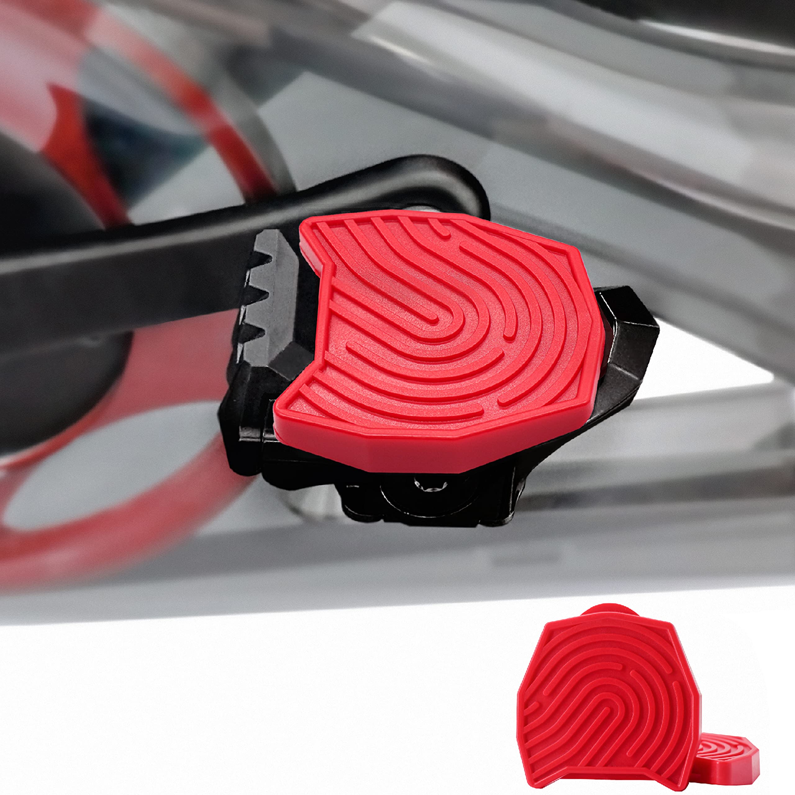 Peloton Bike Screen Swivel Mount - Compatible with Peloton OG Bike & Bike Plus, Adjustable Stand for Regular Shoes (Red) - Perfect for Home Gym Workouts & Cycling Classes