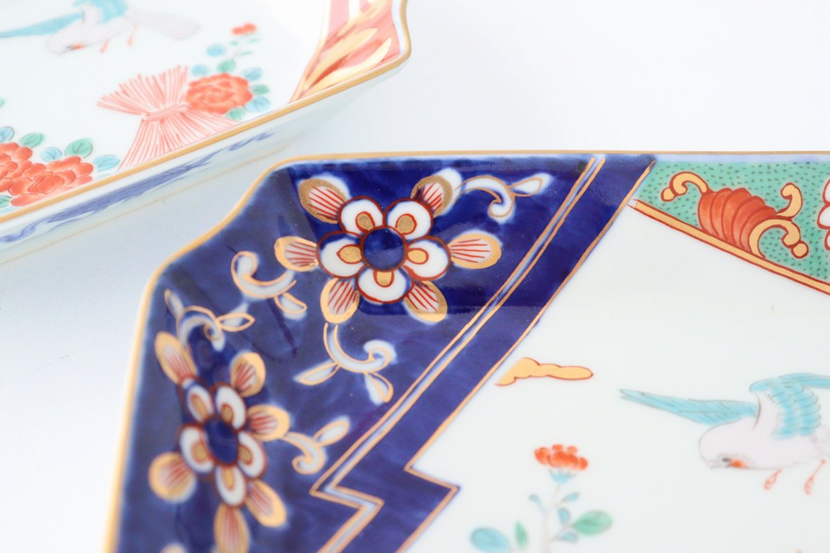 Hasami Yaki Ceramic Plate 16 cm (6.3 inches) - Handcrafted Japanese Peony and Bird Design - Elegant Dinnerware for Home Dining, Party Serving & Gift Giving