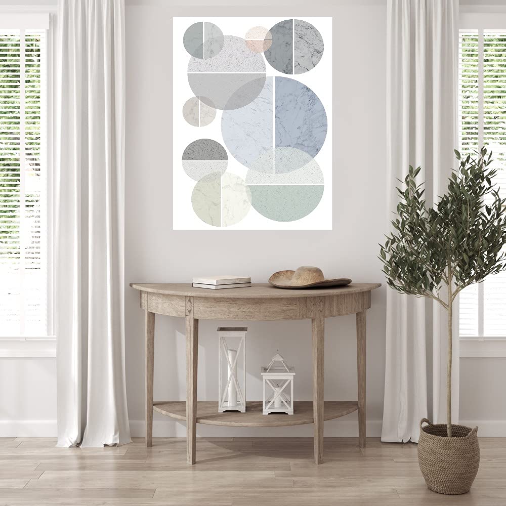 Faceted Desert 2 Abstract Canvas Wall Art - 42x56 Inch Modern Painting for Living Room, Bedroom, Office & More - Ready to Hang Home Decor - Perfect for Contemporary Spaces & Gift Giving