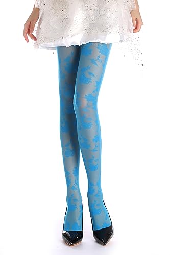 Rose Jacquard Medium Blue