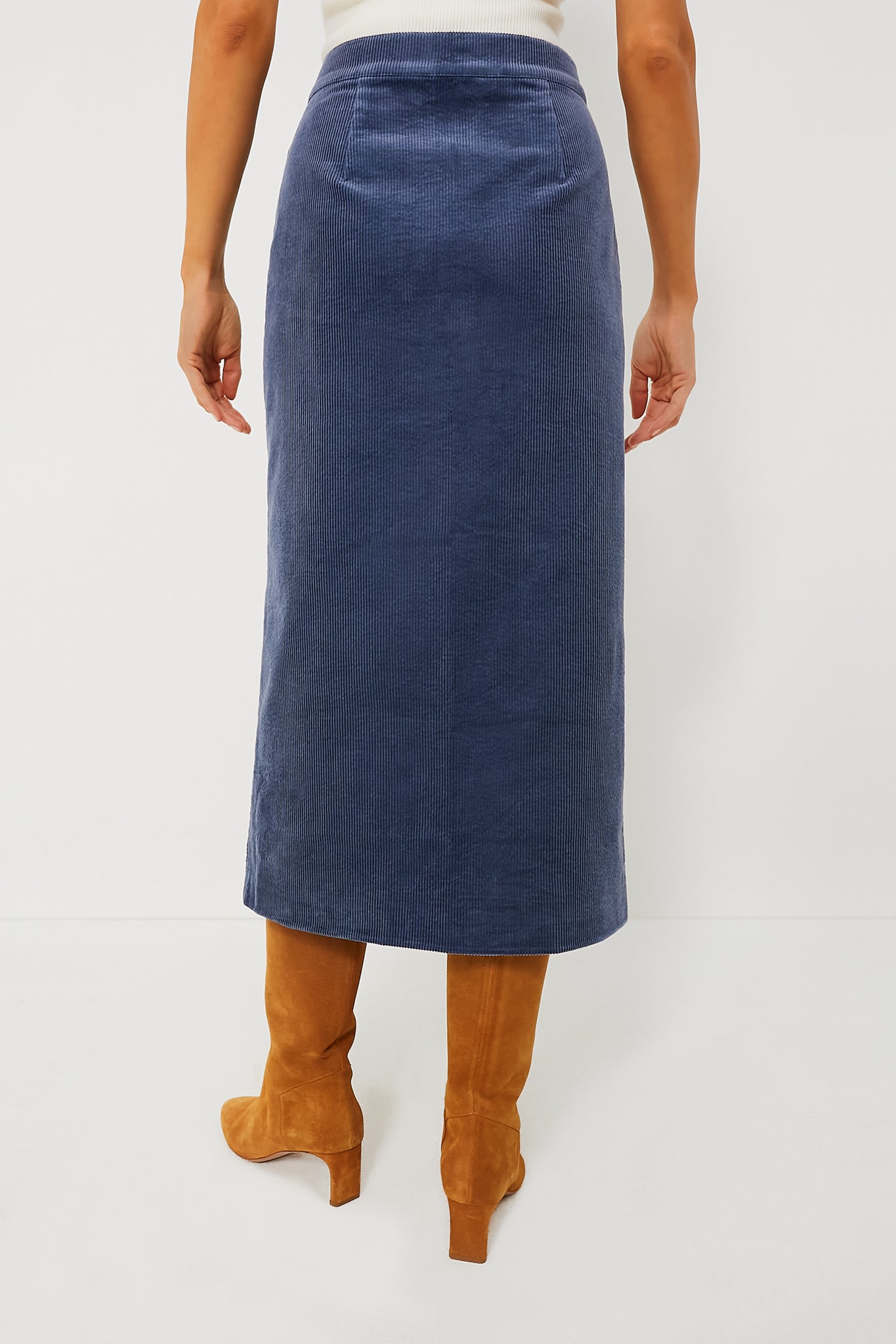 Blue Tilda Skirt for Women | Flowy Midi Skirt with Elastic Waist | Perfect for Summer Outfits, Beach Vacations & Boho Fashion