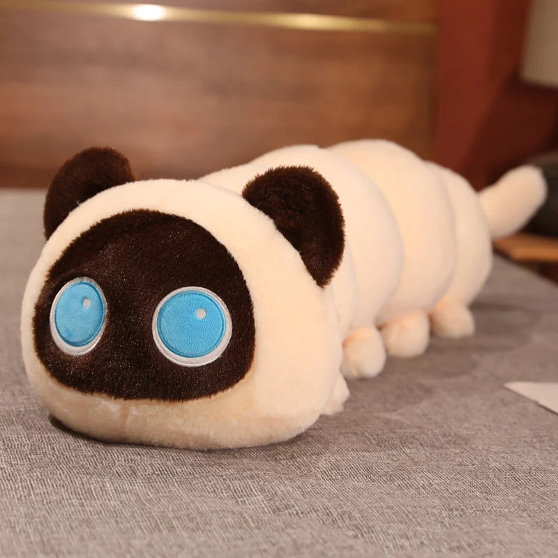 50/80/130CM Soft Plush Caterpillar Cat Toy - Cute Stuffed Animal Pillow for Kids, Funny Bed Cushion & Gift for Children | Perfect for Playtime, Naptime & Room Decor