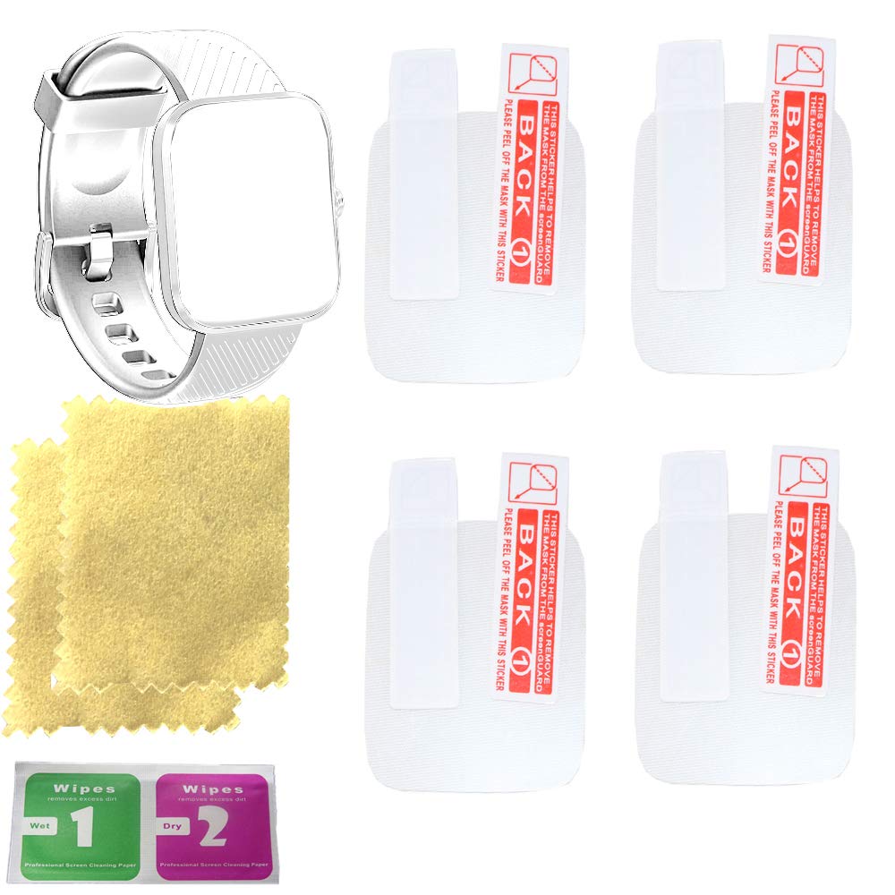 Virmee VT3 Fitness Tracker Screen Protector - 4 Pack, HD Clear Anti-Scratch Protection for Workouts & Daily Use
