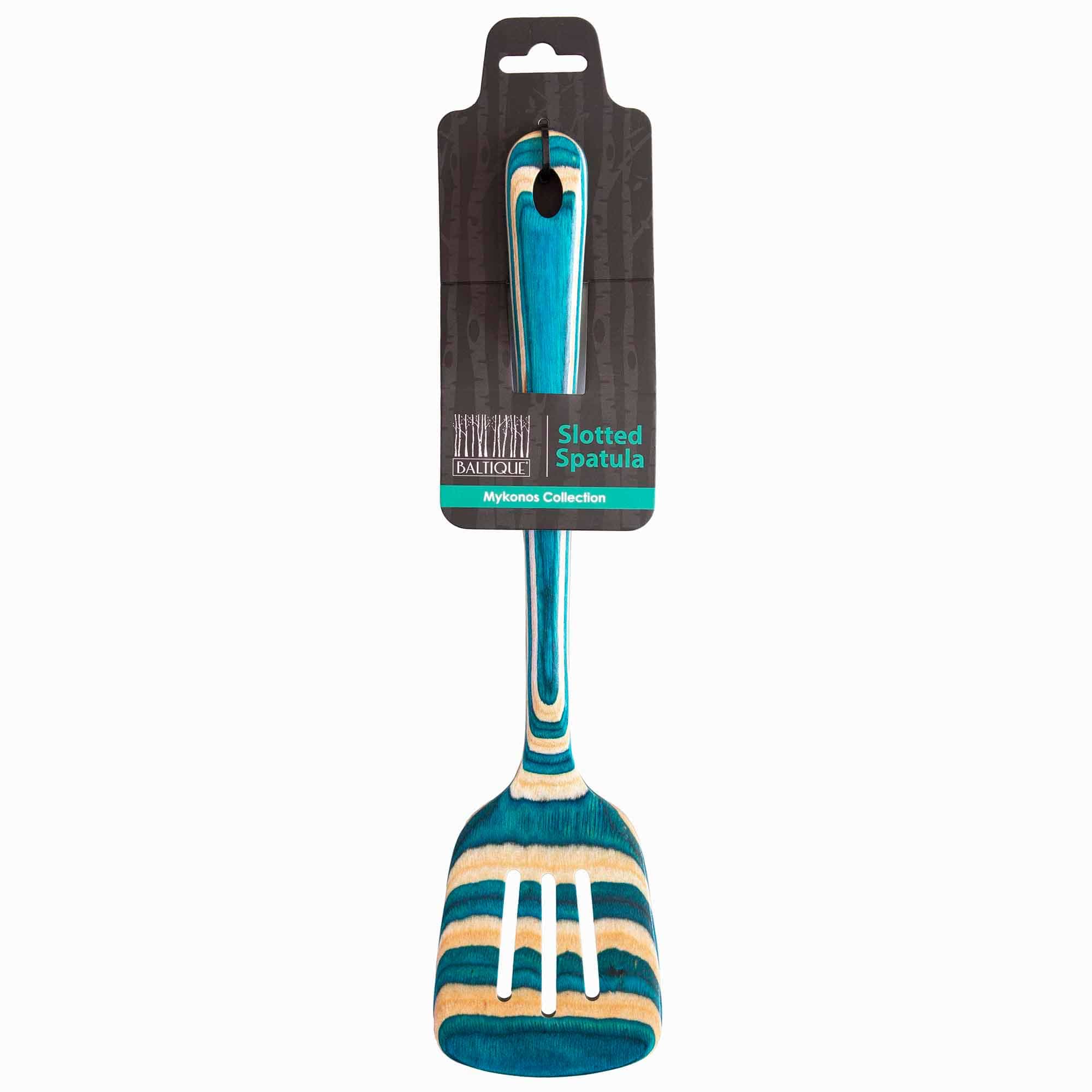 Baltique® Mykonos Collection Slotted Spatula - 12.5 Inch Stainless Steel Kitchen Turner - Perfect for Grilling, Flipping Pancakes & Serving Pasta