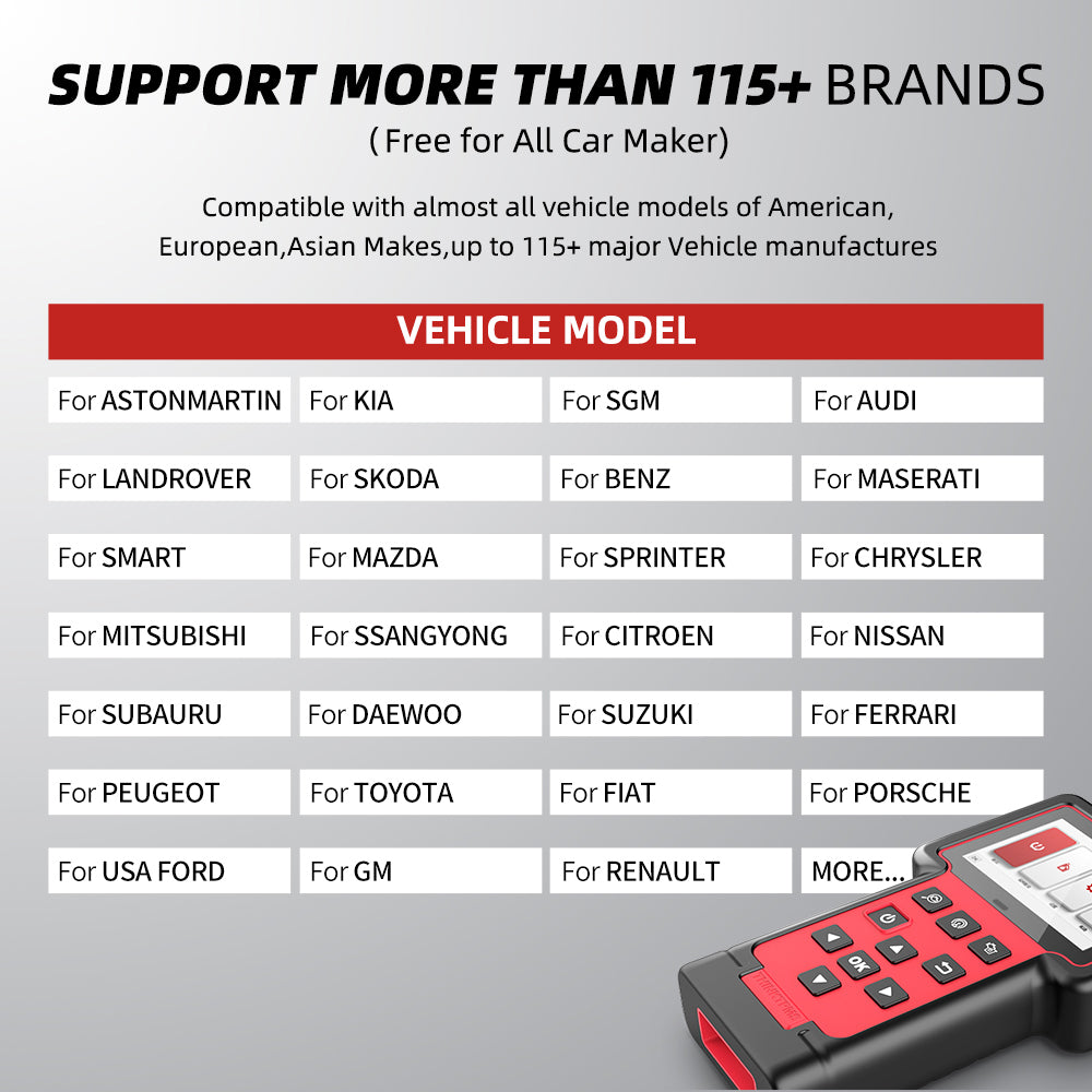THINKTPMS T100 TPMS Programming Scan Tool - Professional Automotive Tire Pressure Sensor Diagnostic Equipment for Cars, Trucks & SUVs - Perfect for Mechanics & DIY Enthusiasts