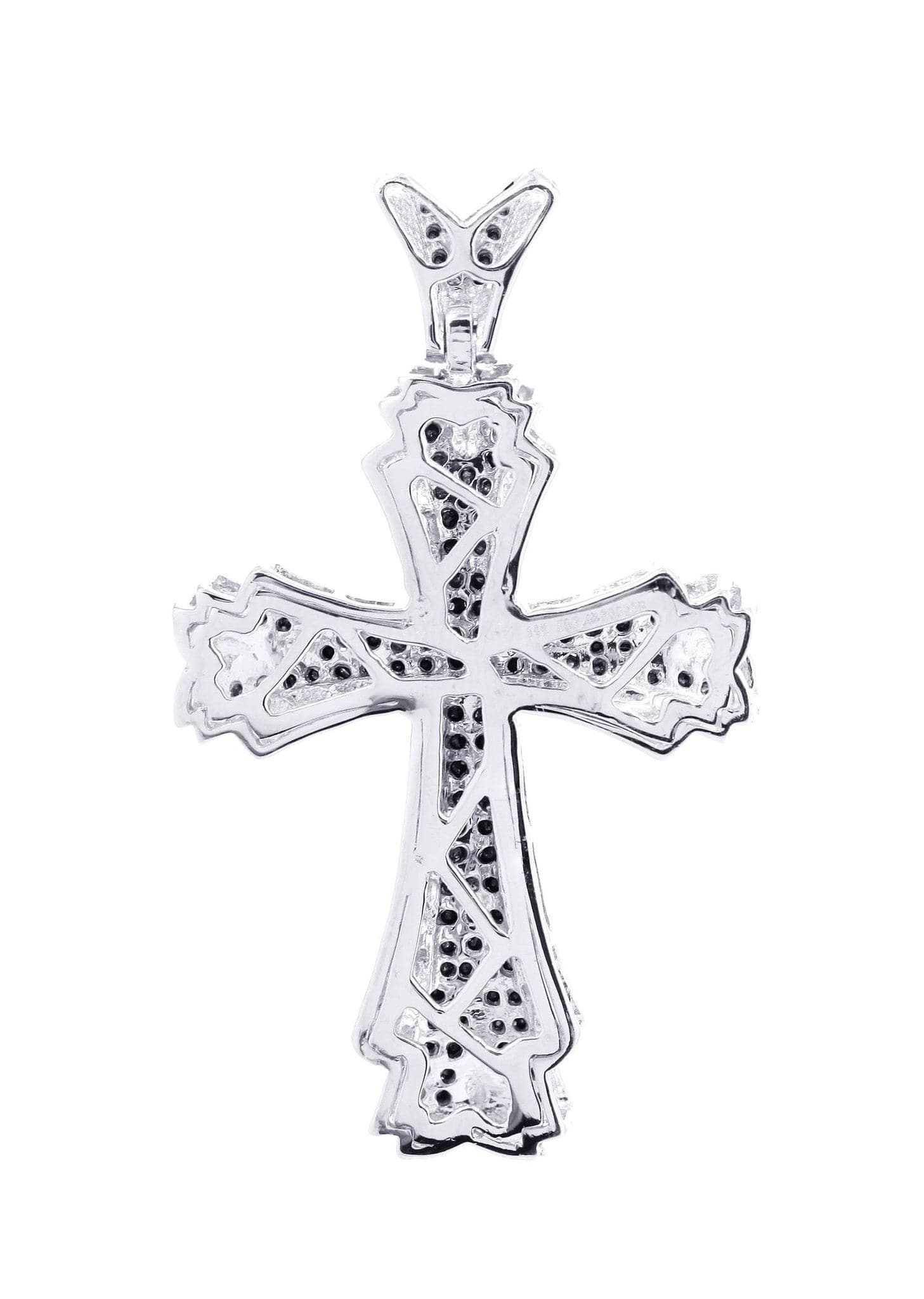 0.64 Carat Diamond Cross Pendant Necklace - 7.28 Grams Solid Gold Jewelry for Women - Perfect for Gifts, Weddings & Religious Occasions