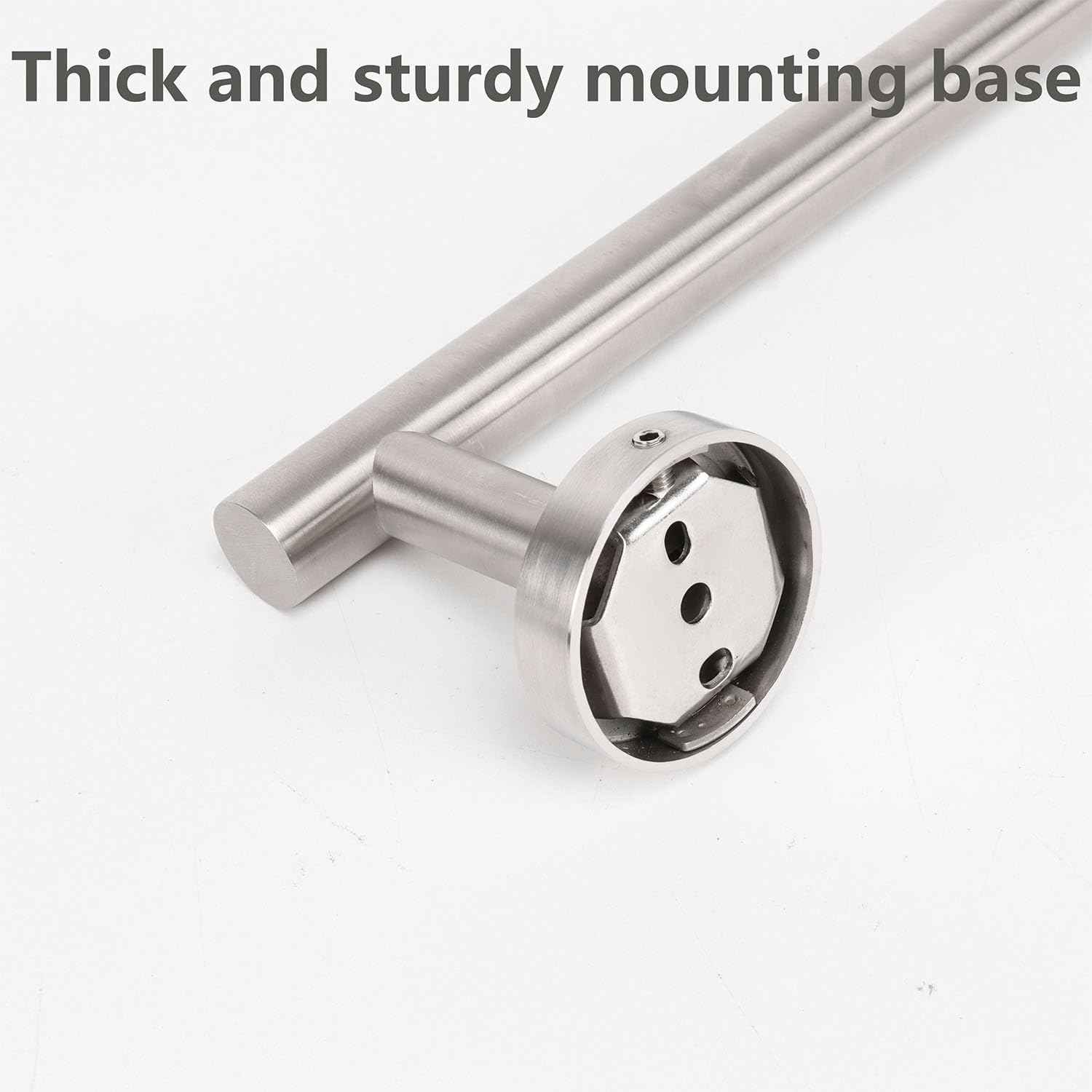 Premium TocTen 9-Inch Stainless Steel Towel Holder - Thickened SUS304 Brushed Nickel Wall Mounted Bathroom Towel Ring for Hand & Kitchen Towels - Durable & Rustproof for Home, Spa, or Gym Use