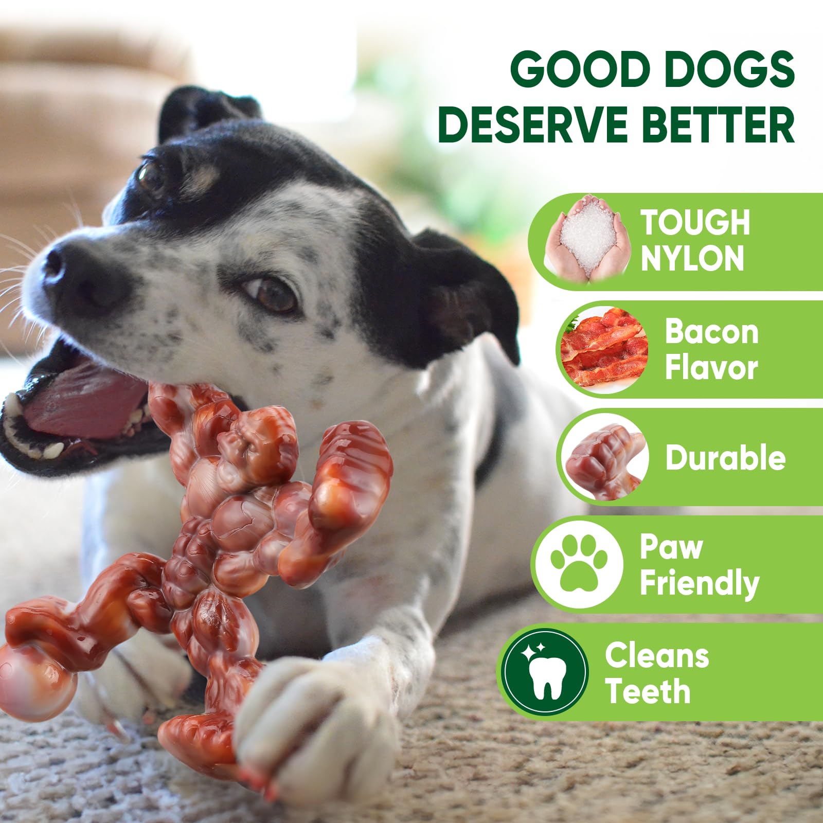 Indestructible Dog Chew Toys for Aggressive Chewers - Large Breed