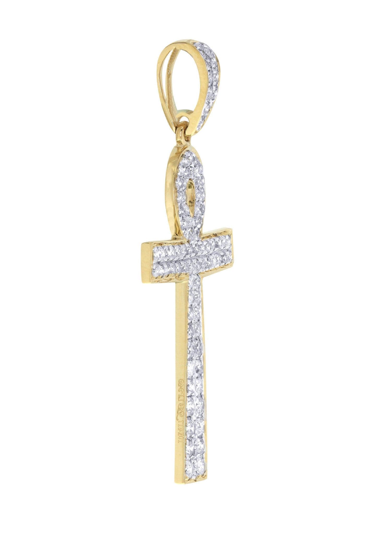 1.02 Carat Diamond Cross Pendant Necklace for Women | 2.34 Grams | 14K White Gold | Elegant Gift for Birthday, Anniversary & Religious Occasions