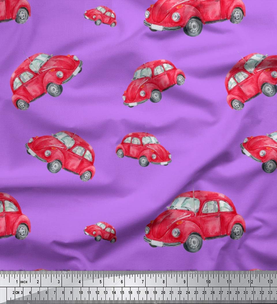 Soimoi Moss Georgette Purple Fabric by The Yard - 42