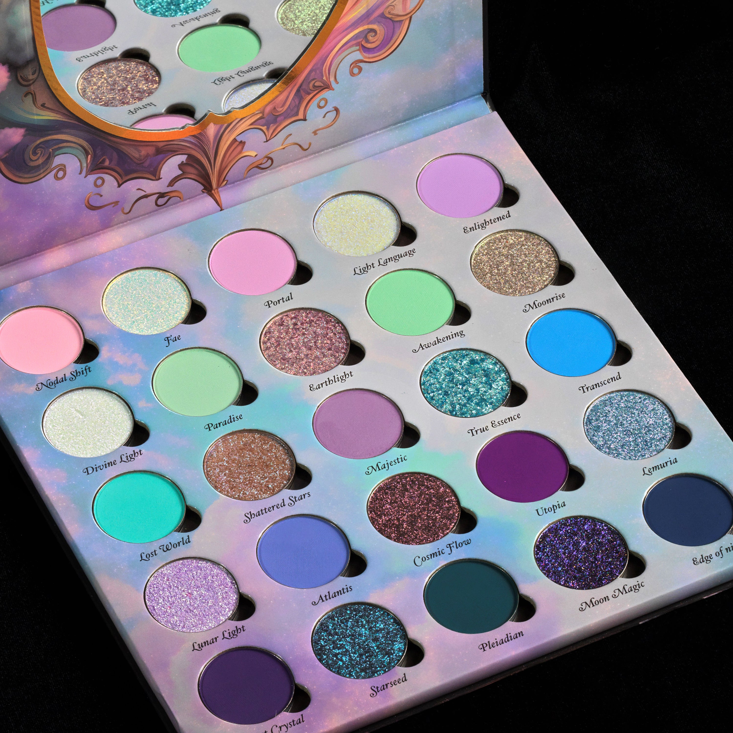 Lands of Enchantment Eyeshadow Palette - 12 Highly Pigmented Matte & Shimmer Shades for Day & Night Makeup Looks | Vegan & Cruelty-Free
