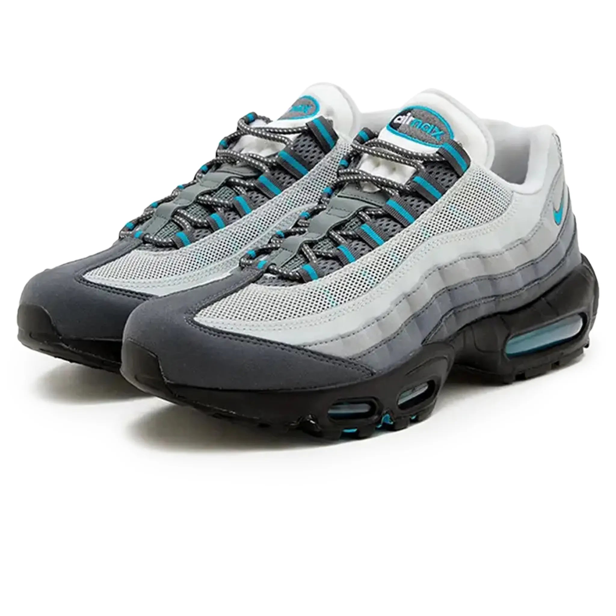 Nike Air Max 95 Baltic Blue Running Shoes for Men - Lightweight Cushioned Sneakers with Air-Sole Unit - Perfect for Jogging, Gym Workouts & Casual Wear
